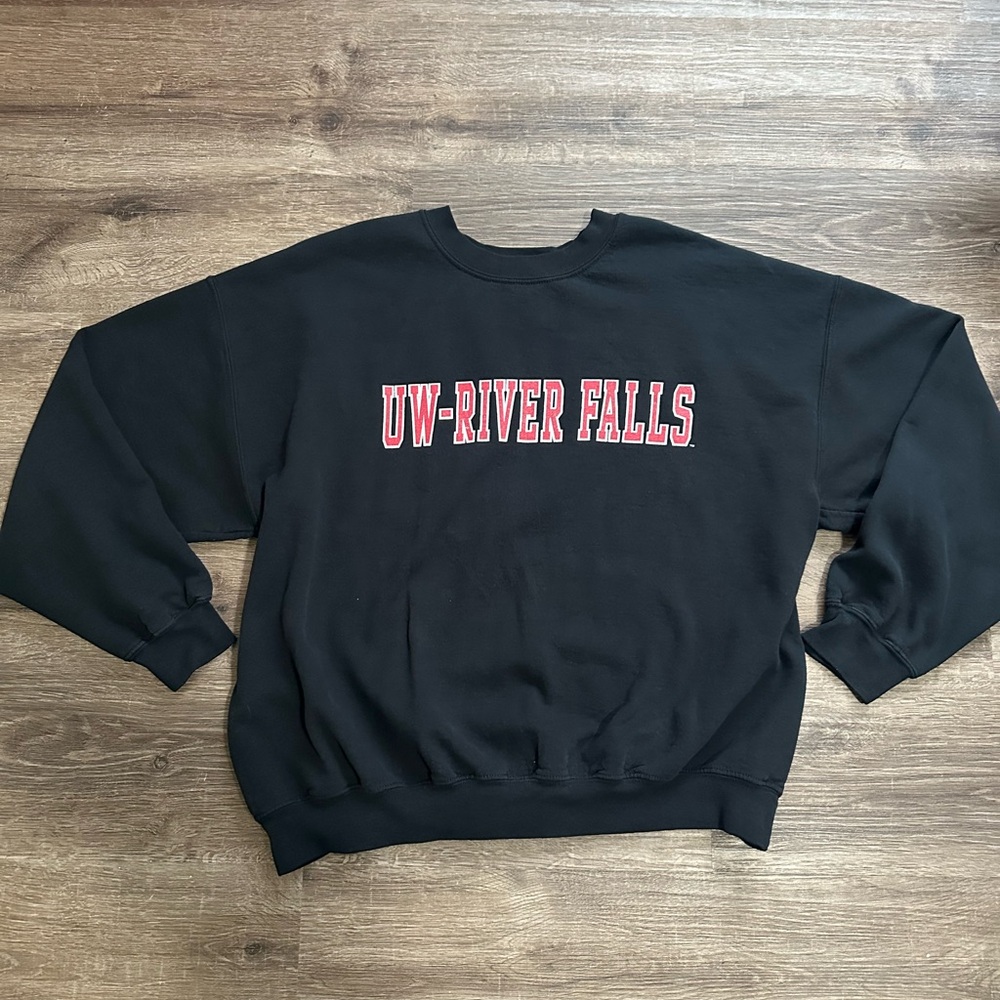 MV Sport Black Sweatshirt Athletic Crewneck